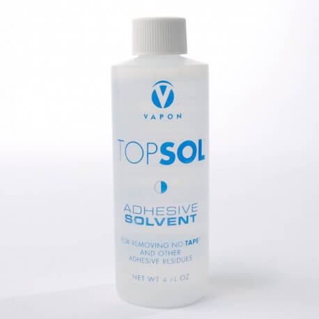 Top Sol solvent adhesive is for removing all types of prosthesis or wig adhesives. 4 oz bottle. - 