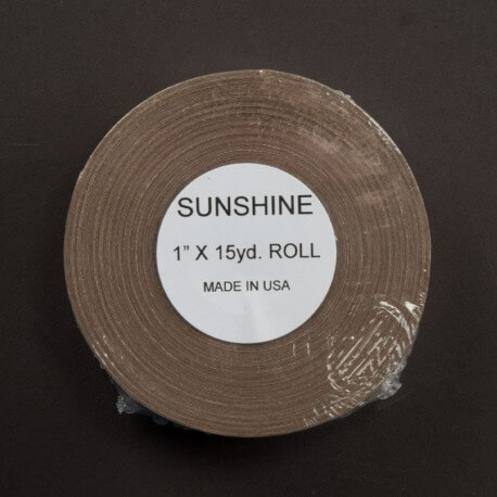 Tape marrone Sunshine  Walker, rotolo da 15 yard Larghezza 2,5 Cm lunghezza 13,7 mt. Il tape e di tipo trasparente sotti