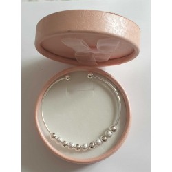 Braccialetto Donna in argento 925 laminato alta qualità, il bracciale è regolabile e si adatta a tutti i polsi. Resite a