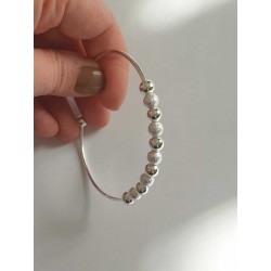 Braccialetto Donna in argento 925 laminato alta qualità, il bracciale è regolabile e si adatta a tutti i polsi. Resite a