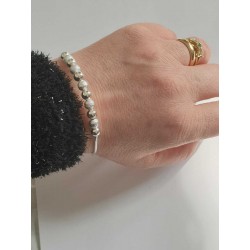 Braccialetto Donna in argento 925 laminato alta qualità, il bracciale è regolabile e si adatta a tutti i polsi. Resite a