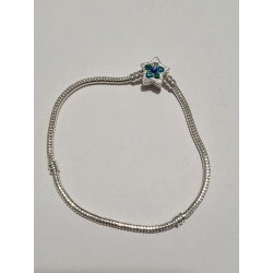 Braccialetto UOMO DONNA , ARGENTO925 laminato  , la lunghezza del bracciale è di 21 cm. Chiusura a stella. Resite all' o