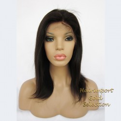 Standard wig in stock. Lace-front type with open back and super breathable 130% average density only in natural undyed colors.